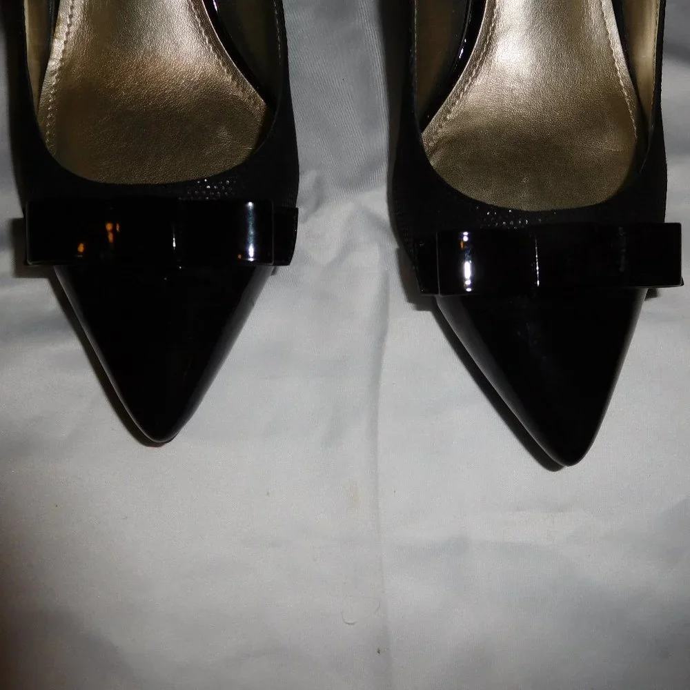 Anne Klein Women’s Black iFlex FLOUNCY Kitten Heels/Pumps—Size 7M - Picture 6 of 7